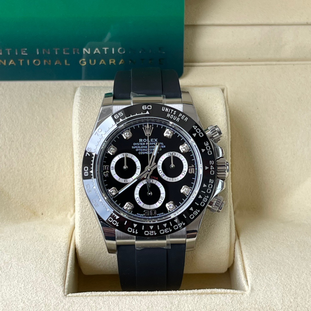 Cosmograph Daytona m116519ln-0025 Black Diamond Dial 40mm Watch - DiscoversMarket