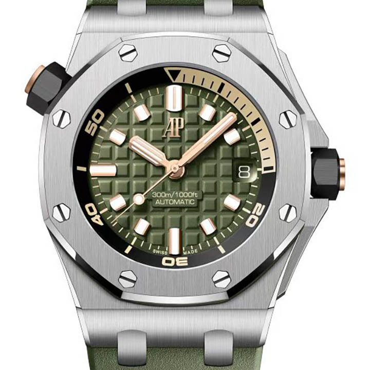 Aude Pig*et Royal Oak Offshore Diver's Watch Ref. 15720ST - DiscoversMarket
