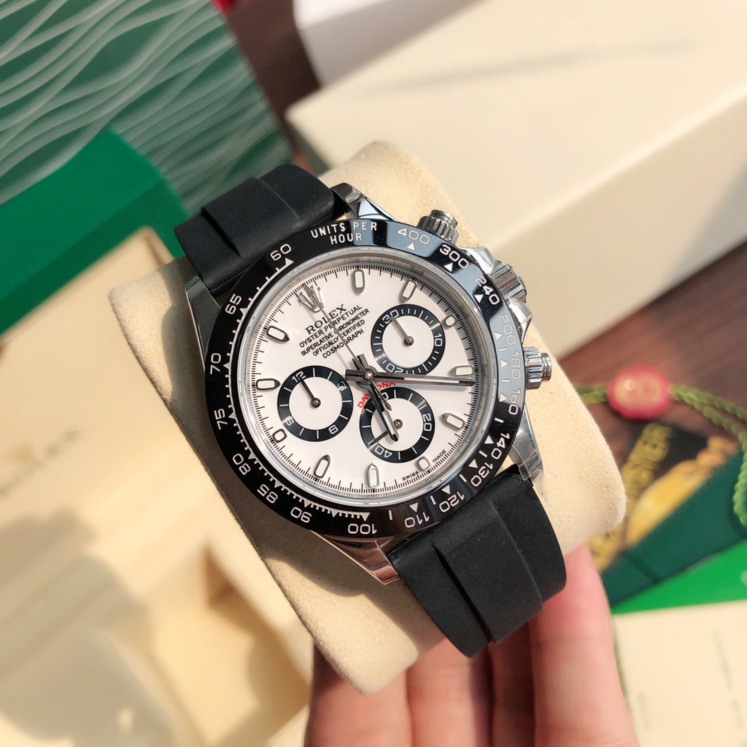Cosmograph Daytona M116500lN 40mm White Oysterflex Watch - DiscoversMarket