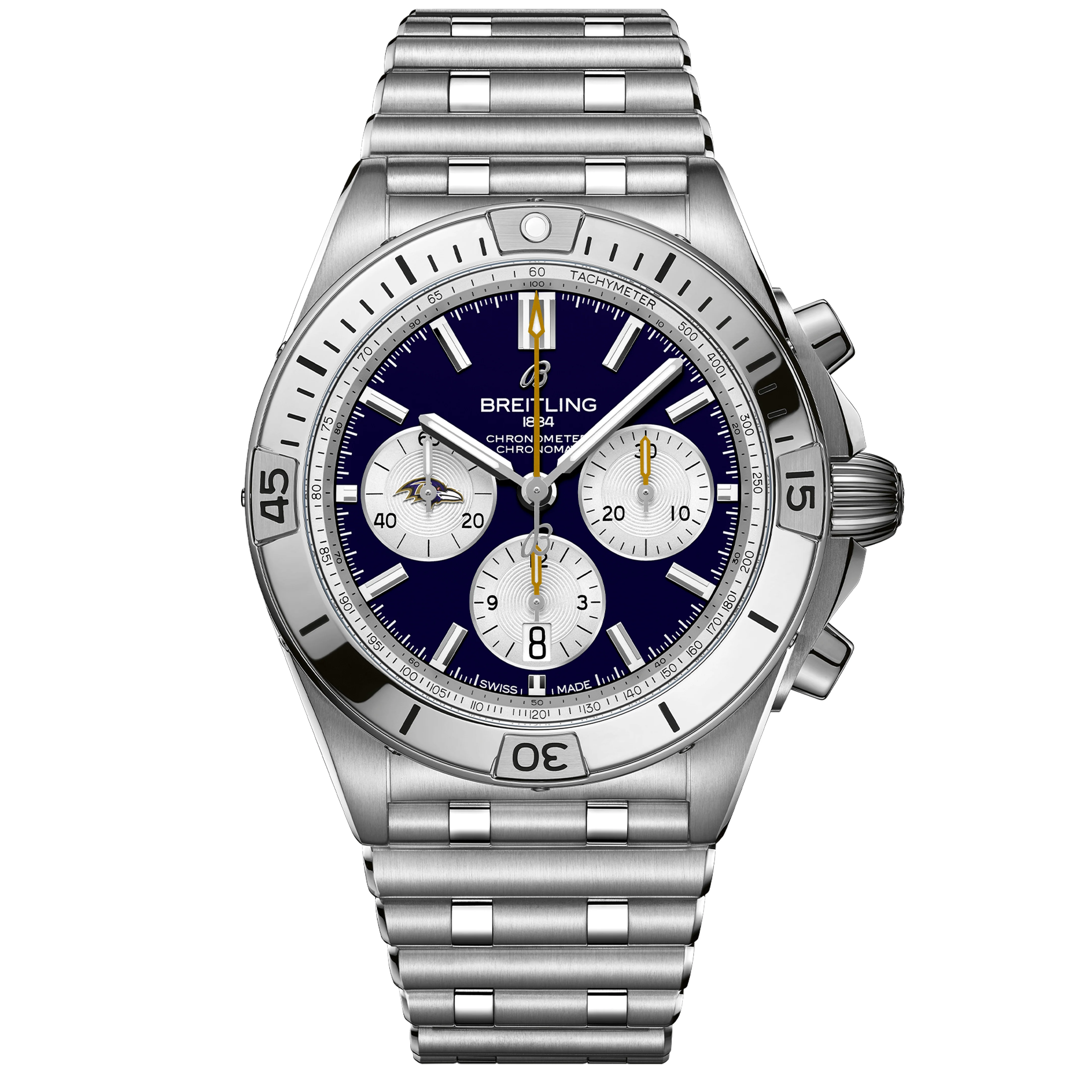 Chronomat B01 42 NFL Baltimore Ravens Edition AB01342B1K2A1 - DiscoversMarket