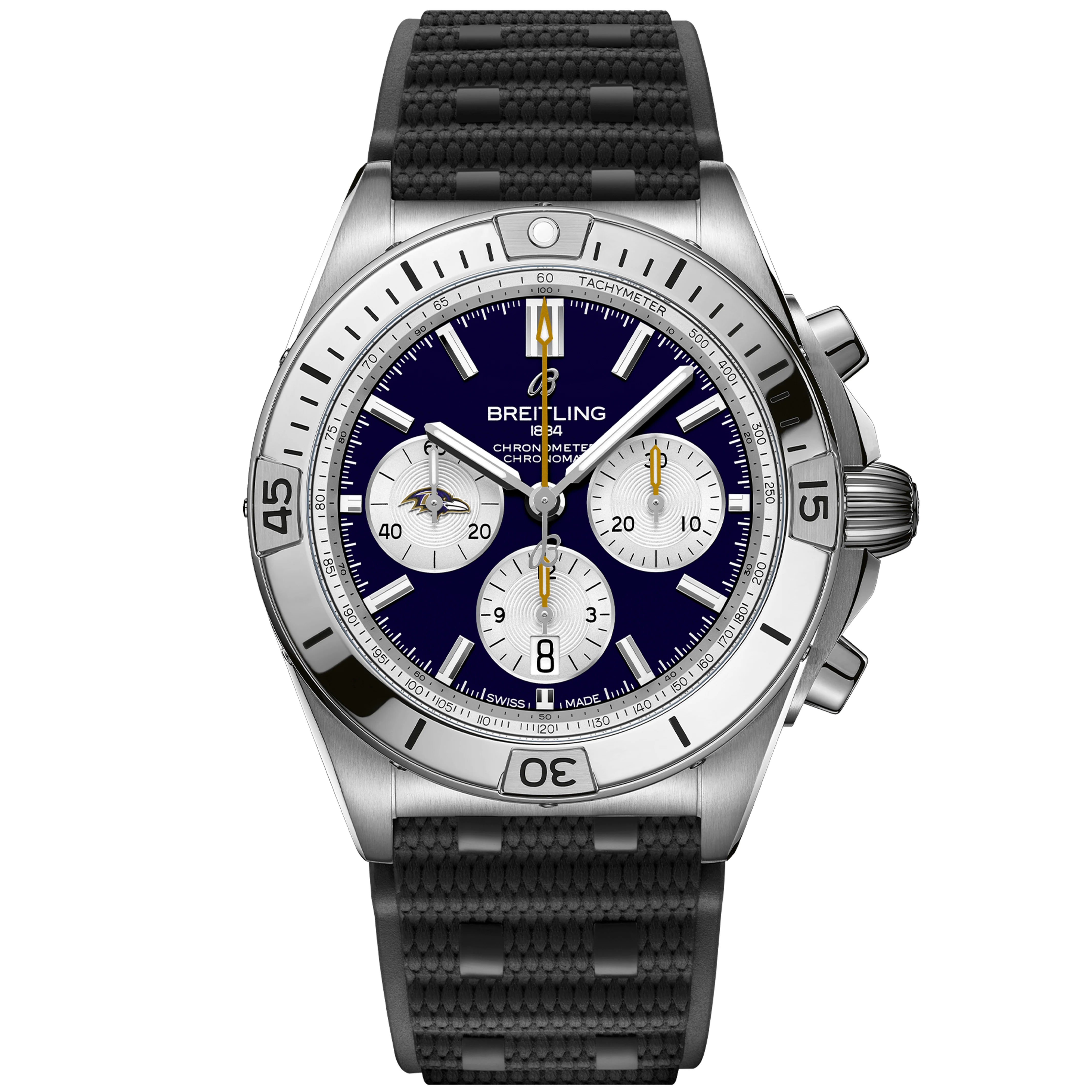 Chronomat B01 42 NFL Baltimore Ravens Edition AB01342B1K2S1 - DiscoversMarket