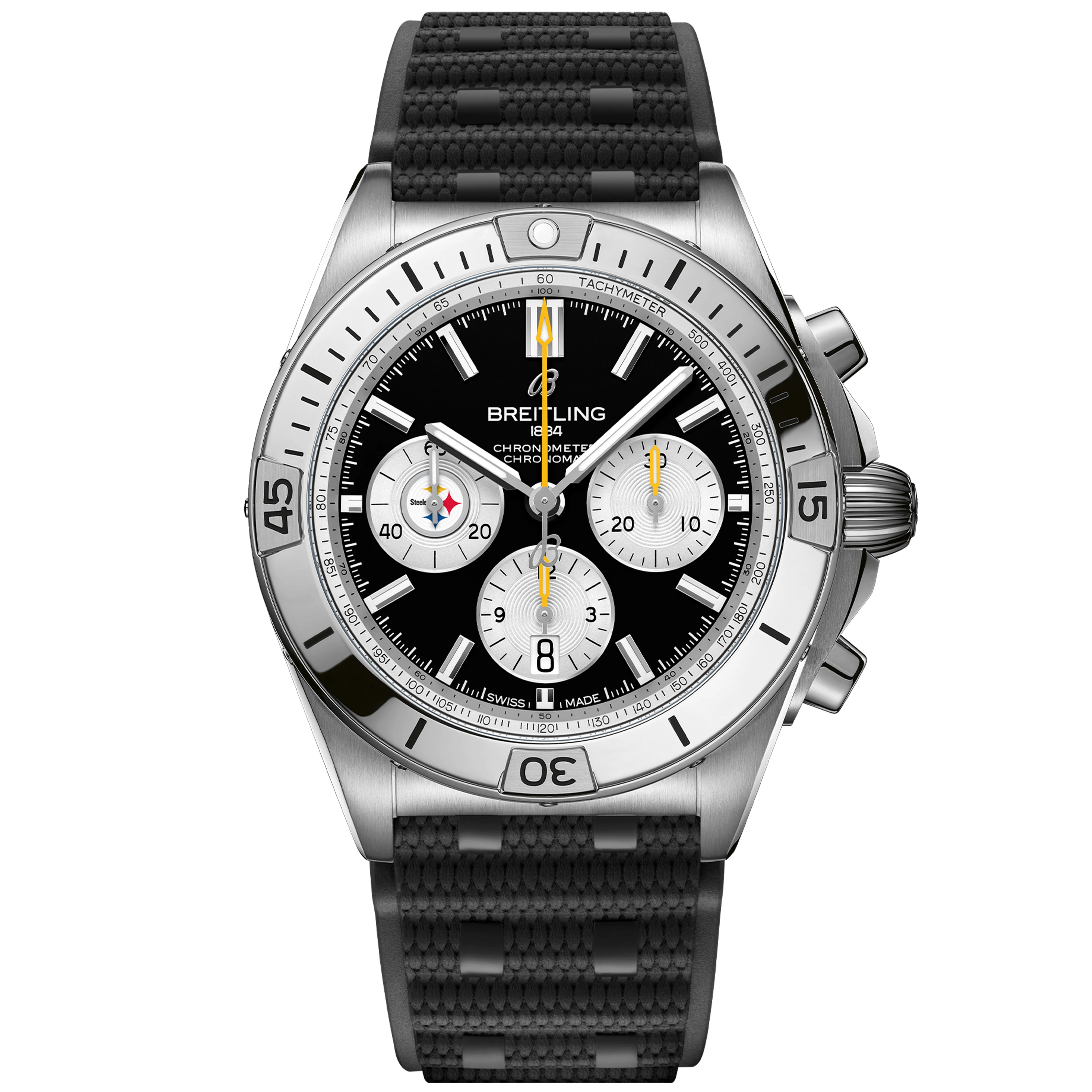 Chronomat B01 42 NFL Pittsburgh Steelers Edition AB01342B1B2S1 - DiscoversMarket