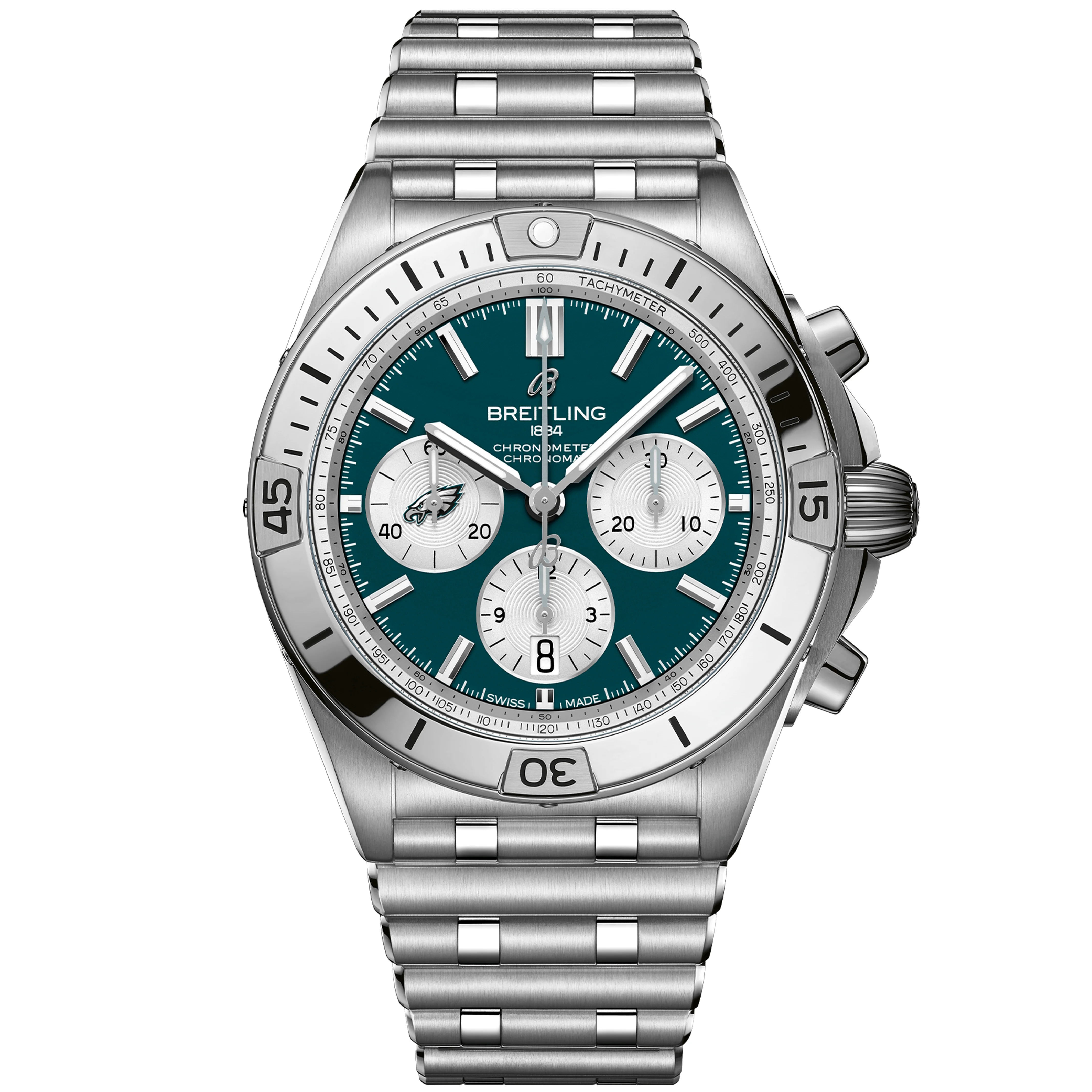 Chronomat B01 42 NFL Philadelphia Eagles Edition AB01342B1L4A1 - DiscoversMarket