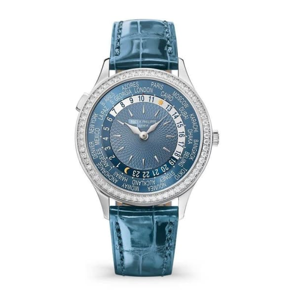 Patek Philippe Complications World Time Ladies 36mm Gray Blue Dial - DiscoversMarket