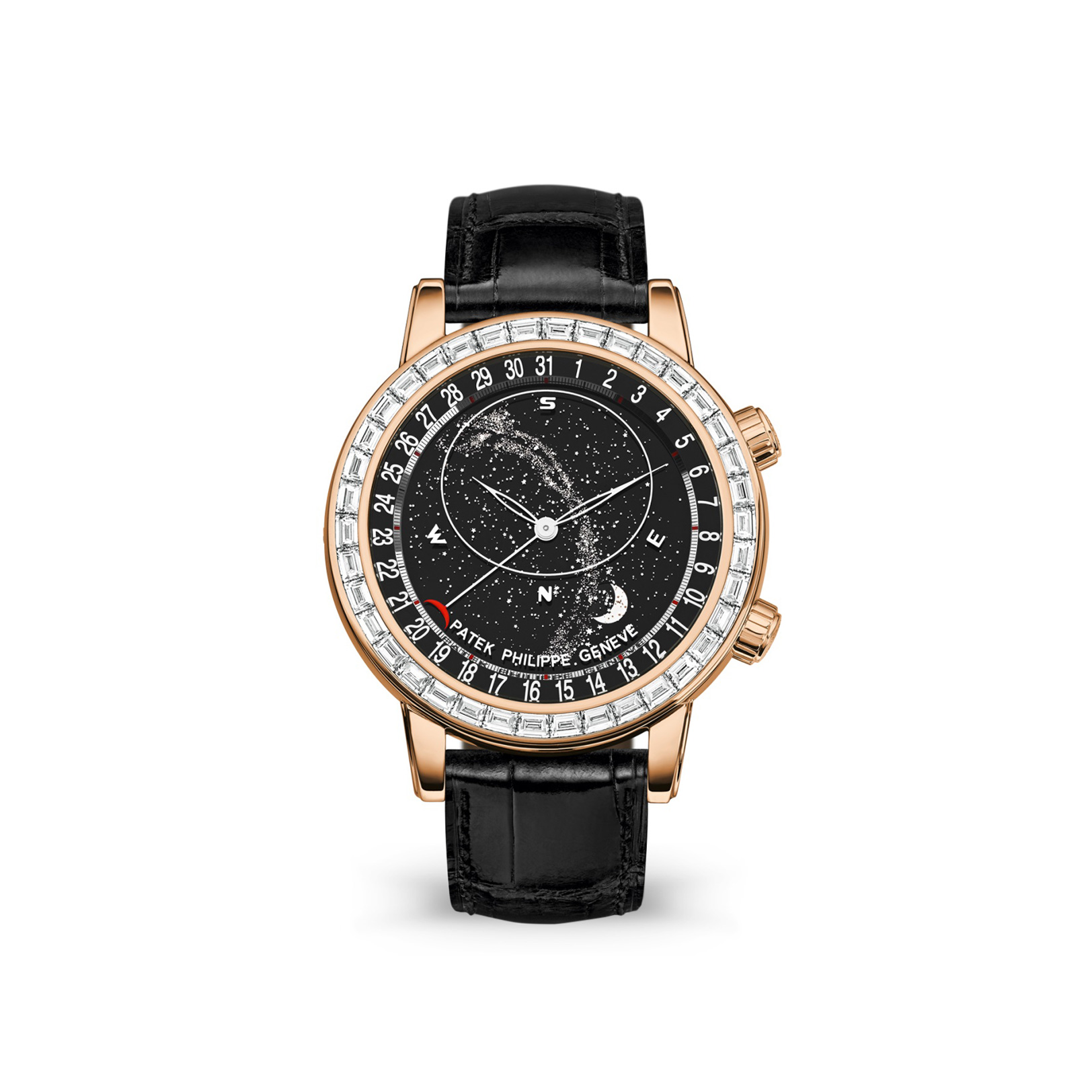 Patek Philippe Grand Complications Diamond & Rose Gold Celestial 6104R-001 - DiscoversMarket