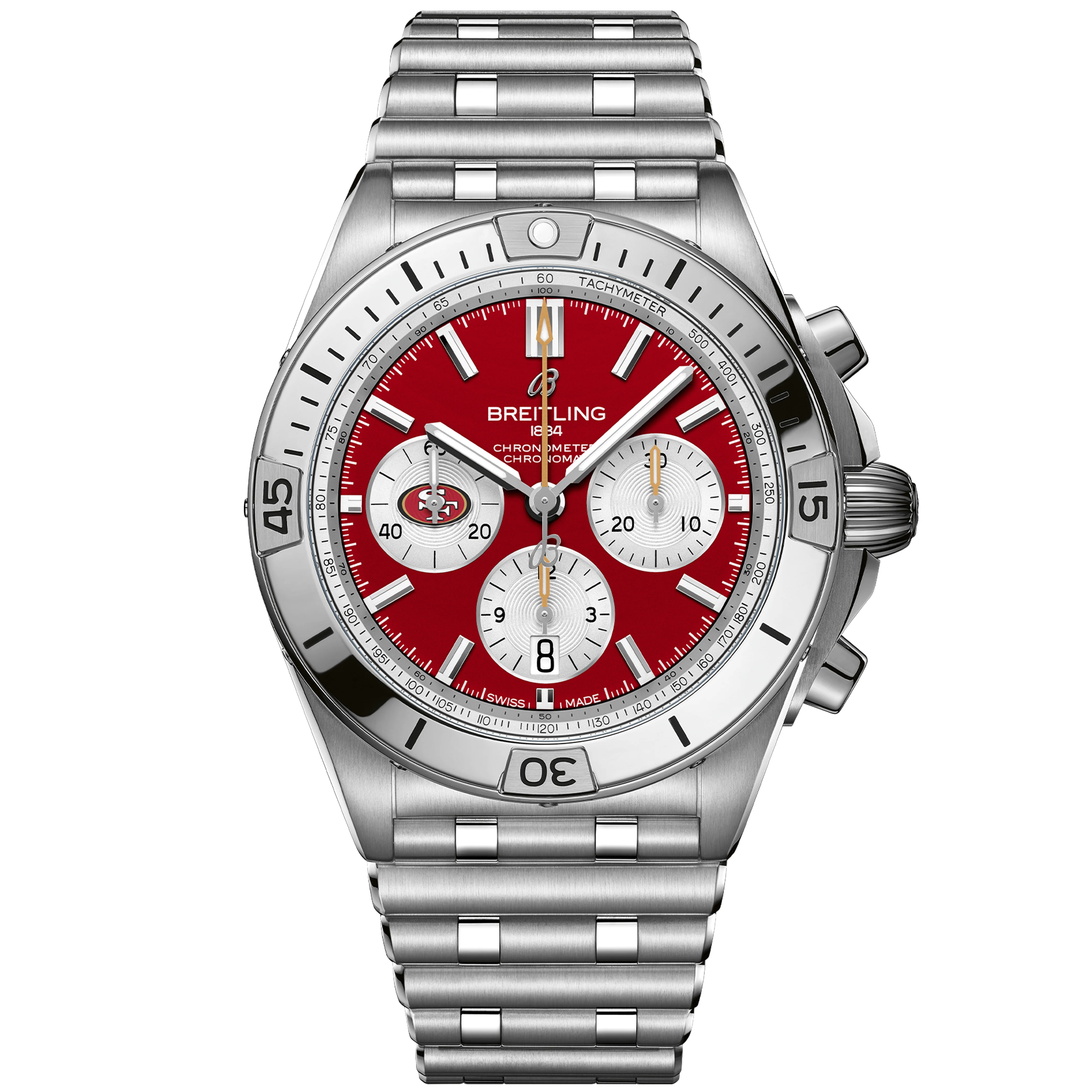 Chronomat B01 42 NFL San Francisco 49ers Edition AB01342B1K1A1 - DiscoversMarket
