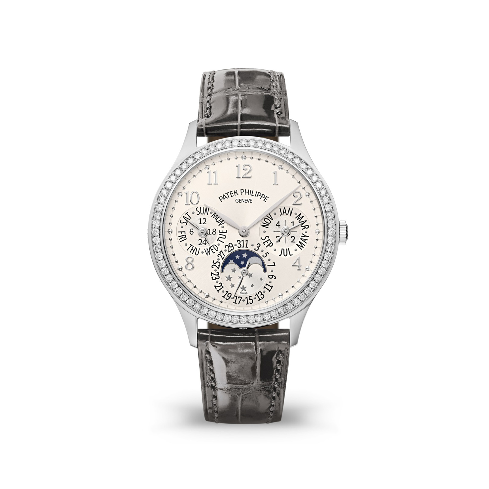 Patek Philippe Grand Complications White Gold Ladies First Perpetual Calendar 7140G-001 - DiscoversMarket
