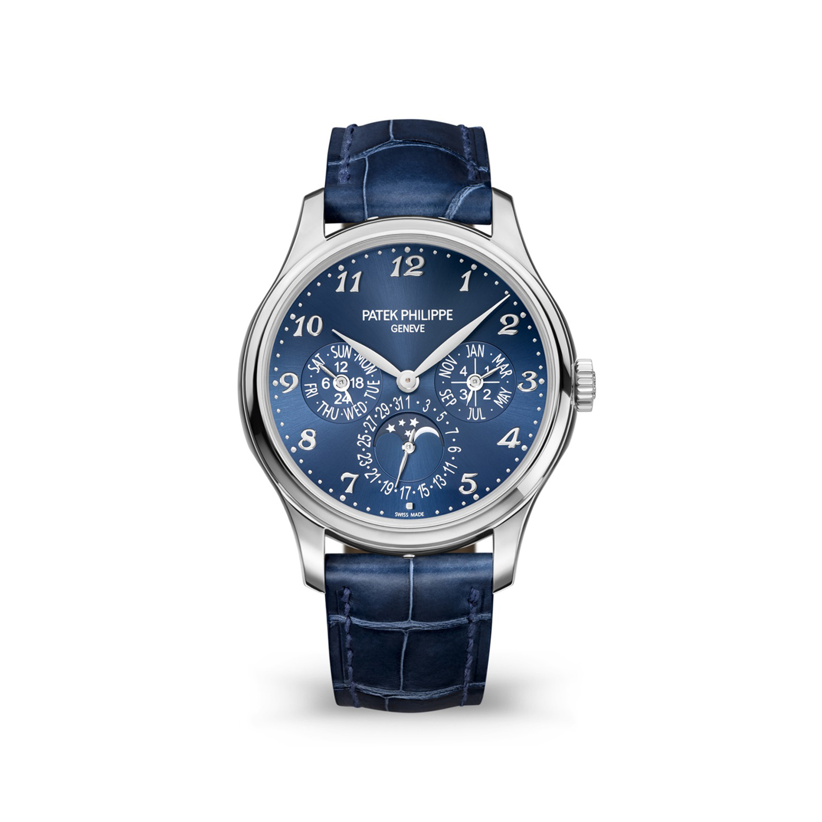Patek Philippe Grand Complications Blue Dial Perpetual Calendar 5327G-001 - DiscoversMarket