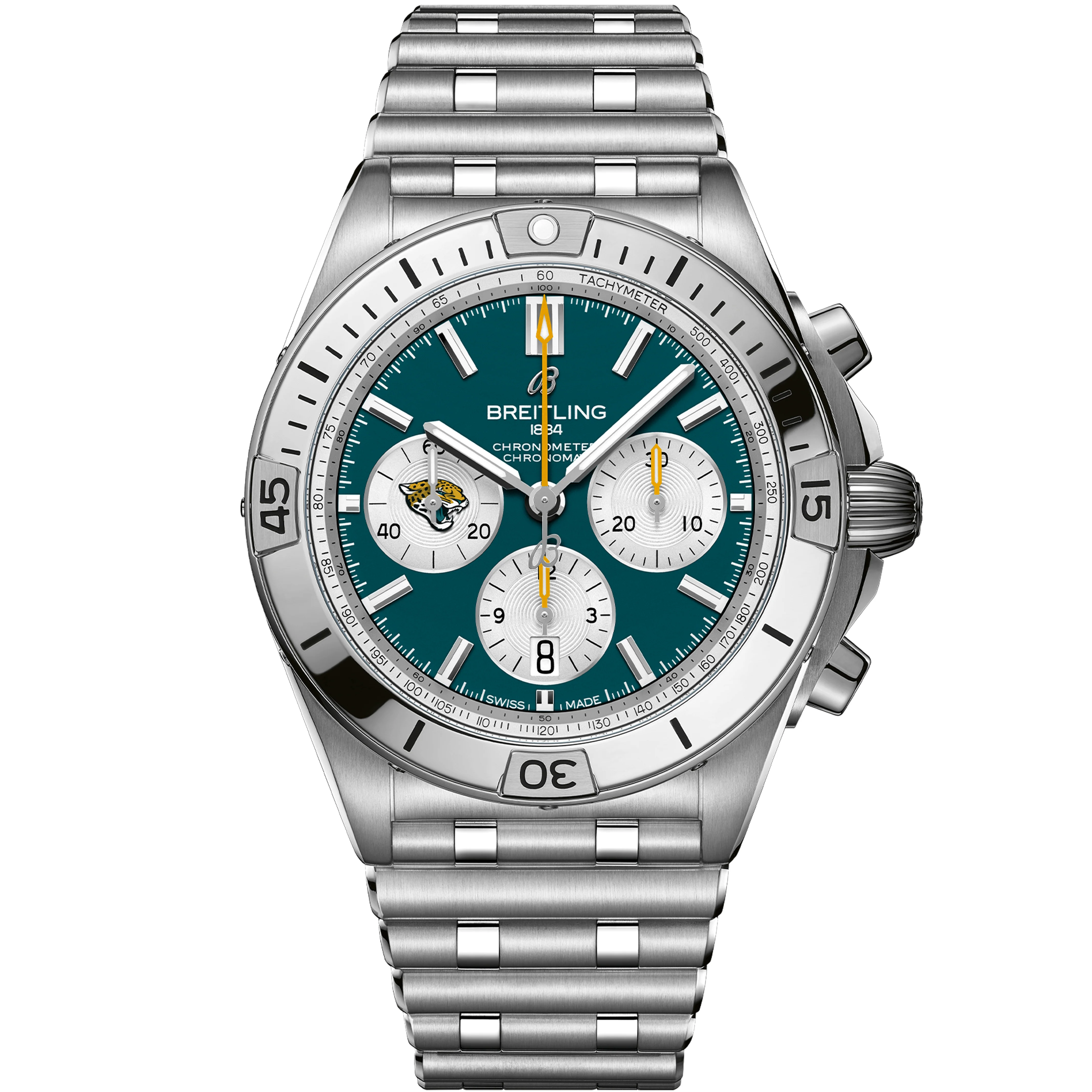Chronomat B01 42 NFL Jacksonville Jaguars Edition AB01342B1L3A1 - DiscoversMarket