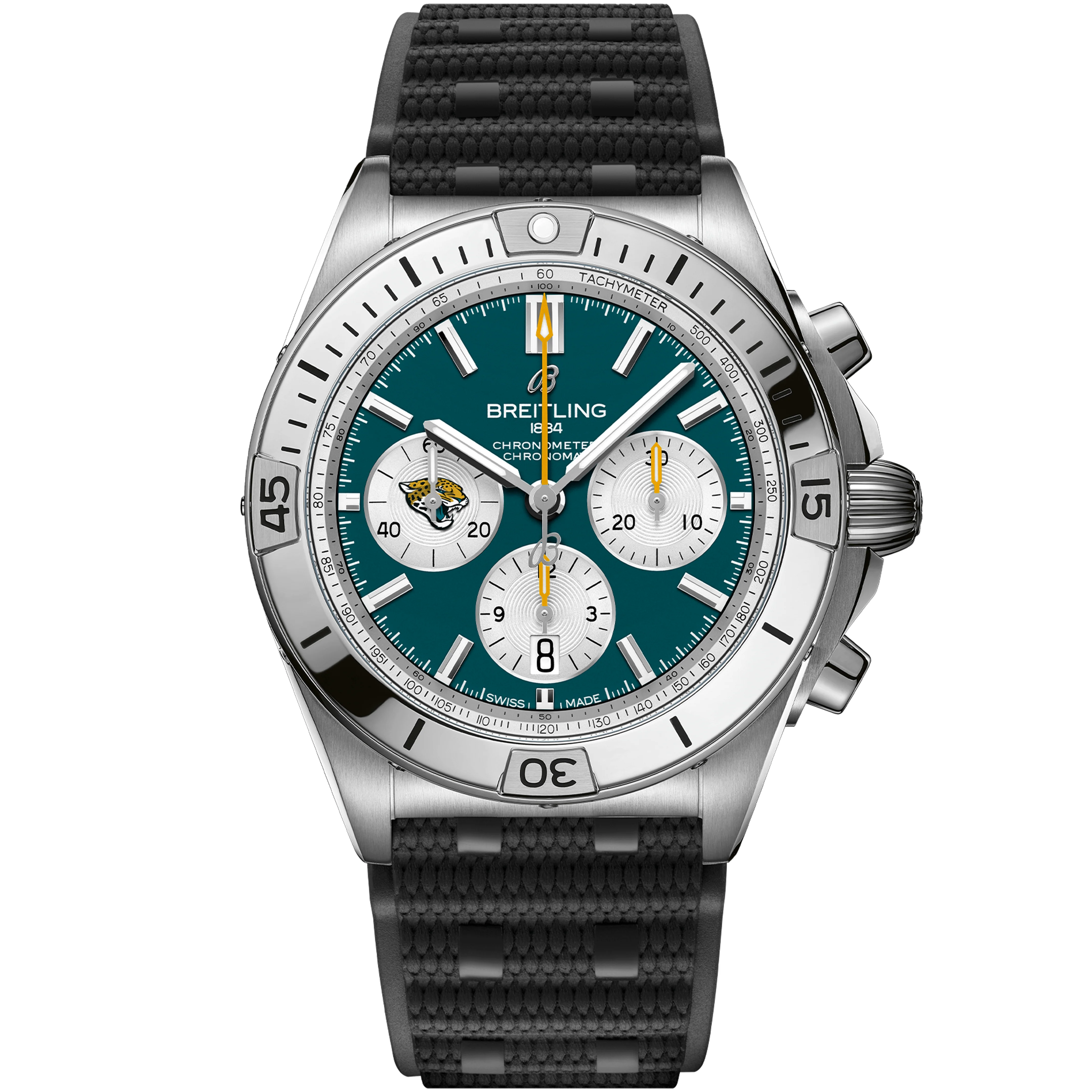 Chronomat B01 42 NFL Jacksonville Jaguars Edition AB01342B1L3S1 - DiscoversMarket
