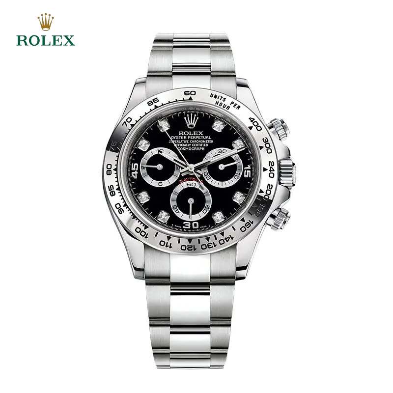 Cosmograph Daytona m116509-0055 Black Diamond Oyster 40mm Watch - DiscoversMarket