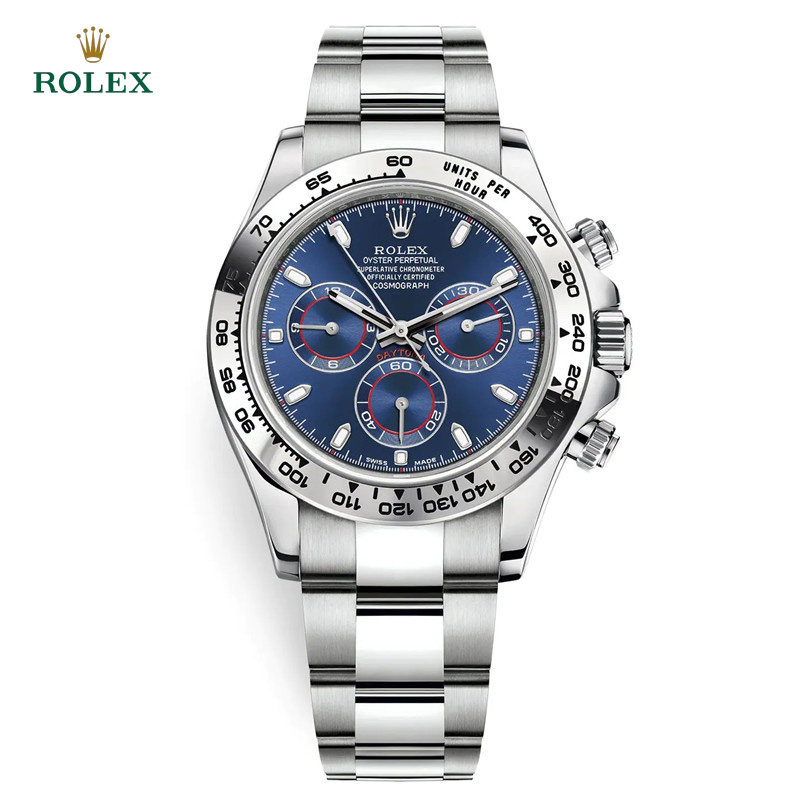 Cosmograph Daytona m116509-0071 Blue Index Oyster 40mm Watch - DiscoversMarket