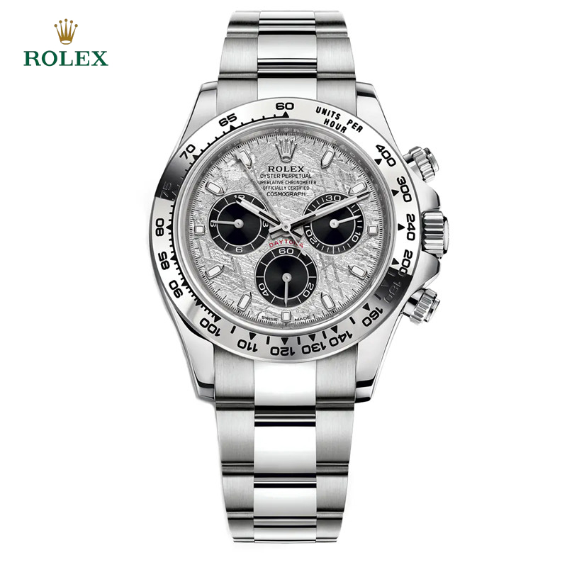 Cosmograph Daytona m116509-0073 Meteorite Dial Steel and Black Oyster 40mm Watch - DiscoversMarket