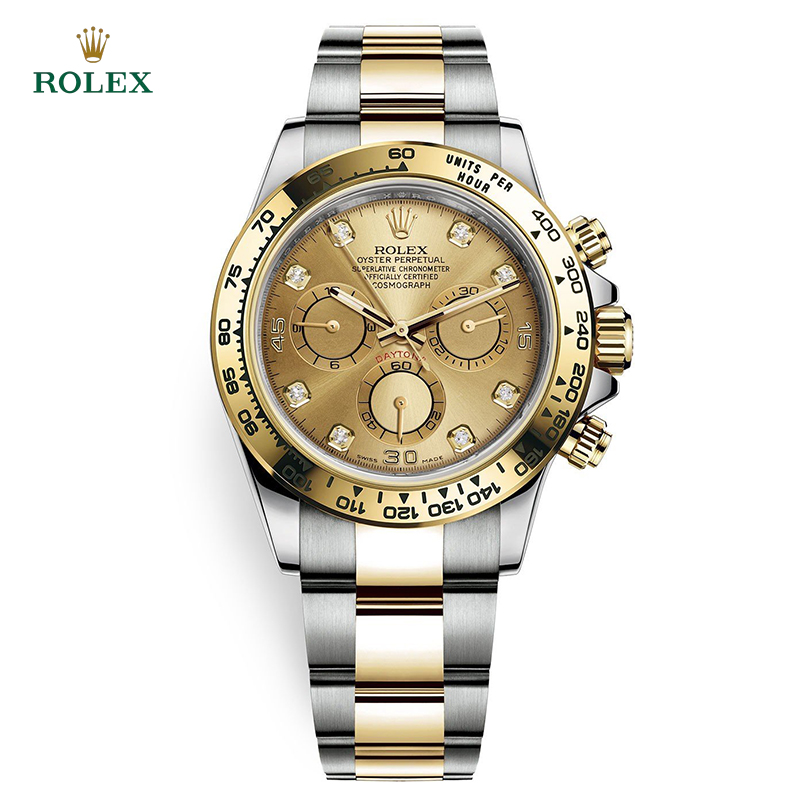 Cosmograph Daytona 116503 Champagne Diamond Oyster 40mm - DiscoversMarket