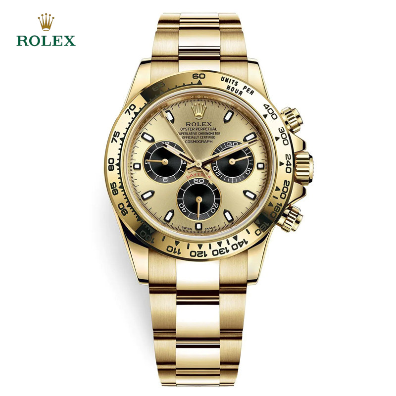 Cosmograph Daytona m116508-0014 Champagne Black Index Oyster 40mm Watch - DiscoversMarket