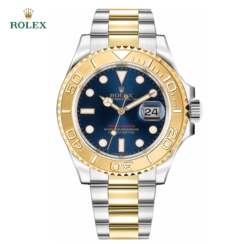 Yacht-Master Yellow Gold Bezel Blue Dial 40mm - DiscoversMarket