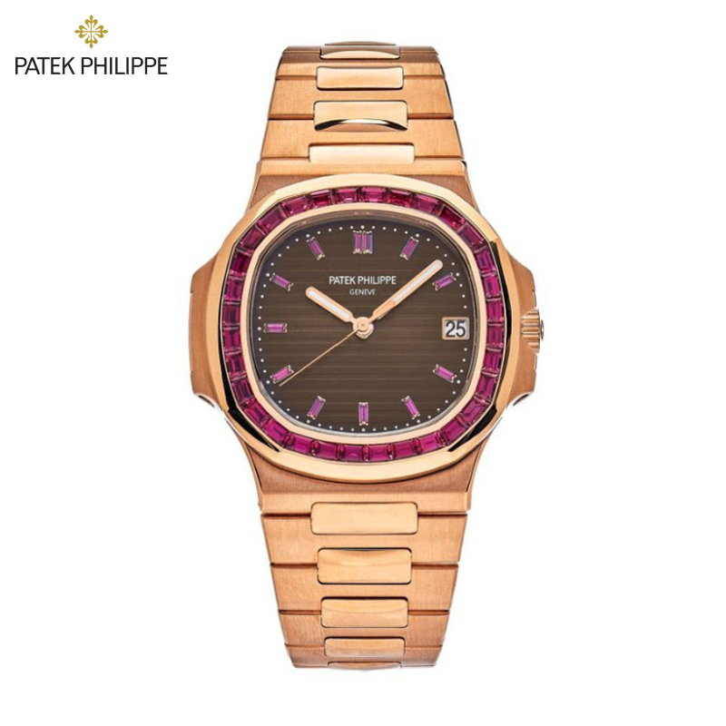 Patek Philippe  Nautilus Rose Gold Ruby Bezel 5723/112R-001 - DiscoversMarket