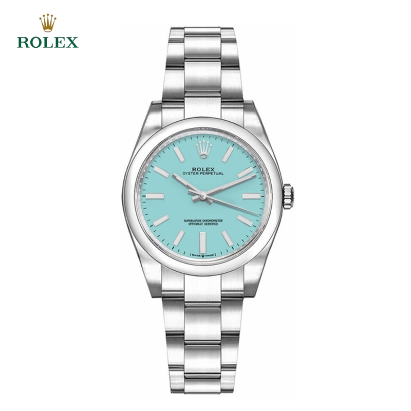 Oyster Perpetual Turquoise Blue Women's Watch 31mm - DiscoversMarket