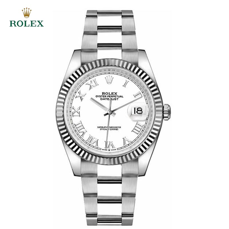 Datejust 18k White Gold Fluted Bezel 36mm - DiscoversMarket