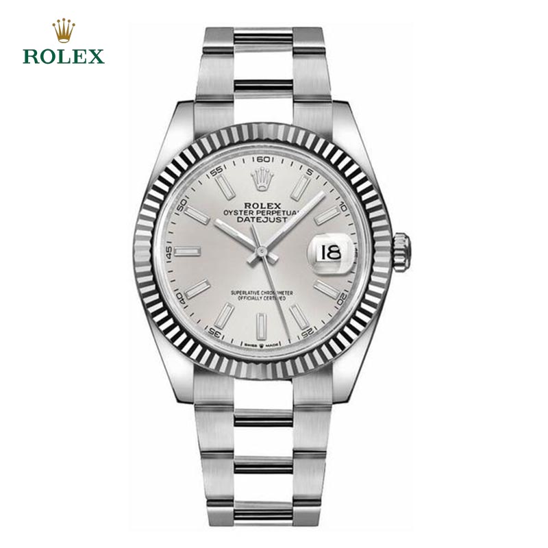 Datejust Silver Dial Oyster Bracelet 41mm - DiscoversMarket