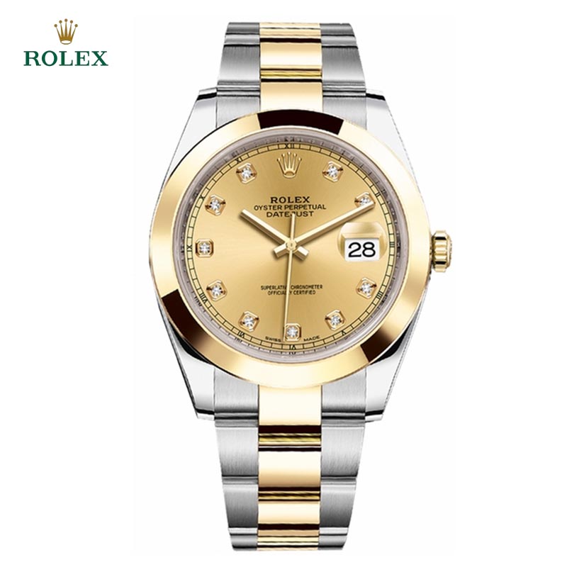 Datejust 18k Yellow Gold Domed Bezel 41mm - DiscoversMarket
