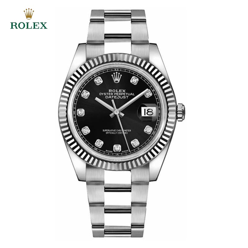 Datejust Fluted Bezel Oyster Bracelet 41mm - DiscoversMarket