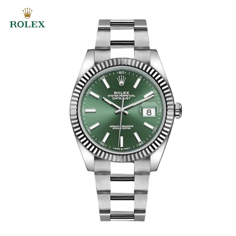 Datejust Green Dial Oyster Bracelet 41mm - DiscoversMarket