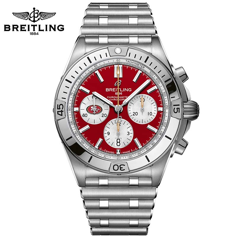 Chronomat B01 42 NFL San Francisco 49ers Edition AB01342B1K1A1 - DiscoversMarket