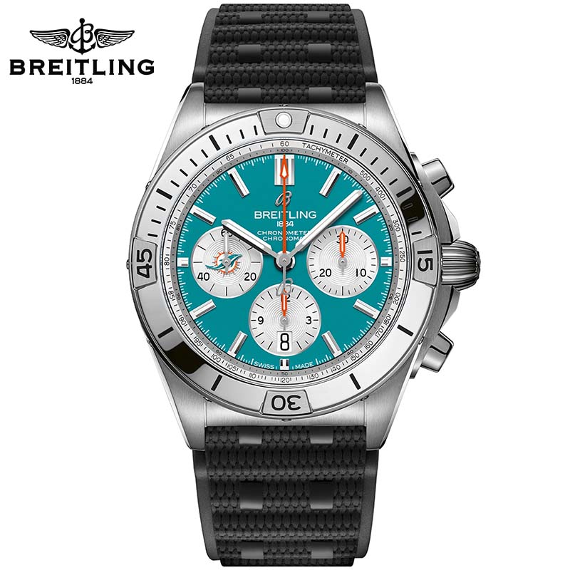 Chronomat B01 42 NFL Miami Dolphins Edition AB01342B1L2S1 - DiscoversMarket