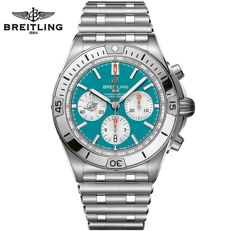 Chronomat B01 42 NFL Miami Dolphins Edition AB01342B1L2A1 - DiscoversMarket