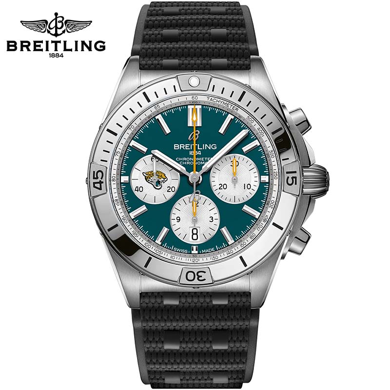 Chronomat B01 42 NFL Jacksonville Jaguars Edition AB01342B1L3S1 - DiscoversMarket