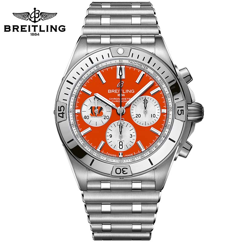 Chronomat B01 42 NFL Cincinnati Bengals Edition AB01342B1O1A1 - DiscoversMarket