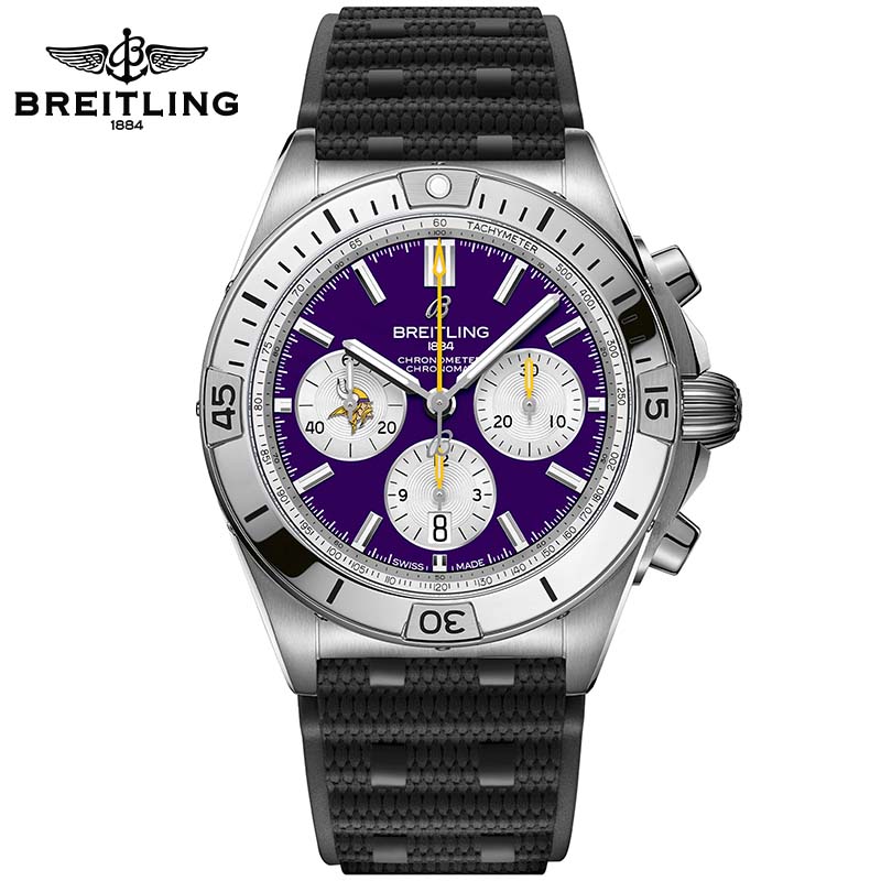 Chronomat B01 42 NFL Minnesota Vikings Edition AB01342B1K4S1 - DiscoversMarket