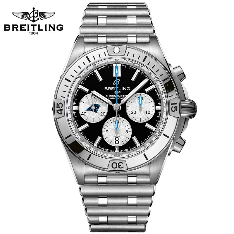 Chronomat B01 42 NFL Carolina Panthers Edition AB01342B1B5A1 - DiscoversMarket