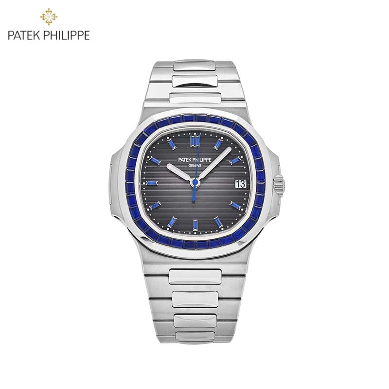 Patek Philippe Nautilus 5711/111P-001 Platinum Blue Sapphire - DiscoversMarket