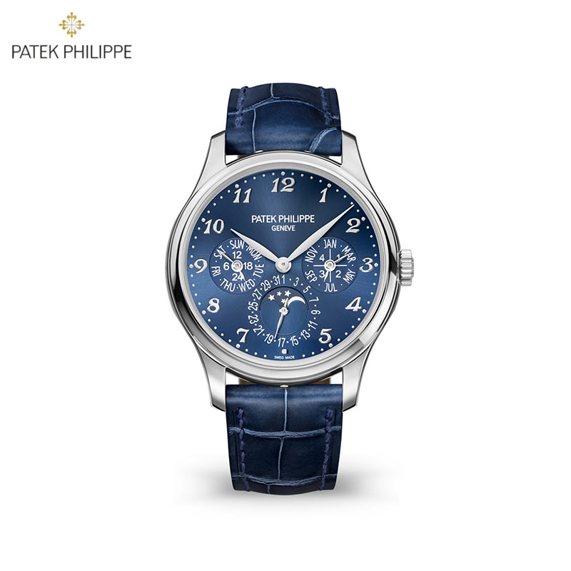 Patek Philippe Grand Complications Blue Dial Perpetual Calendar 5327G-001 - DiscoversMarket