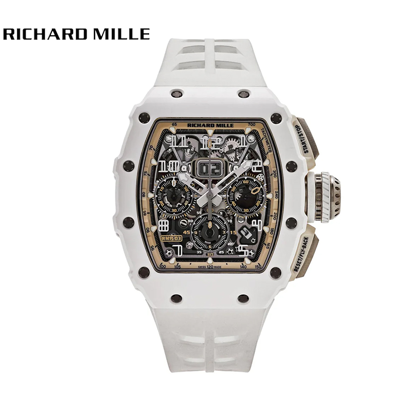 R&M RM 11-03 'Last White Edition' Automatic Flyback Chronograph White Ceramic - DiscoversMarket