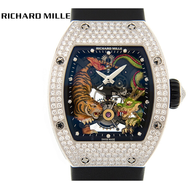 R&M Tourbillon Tiger And Dragon Ladies Watch Item No. RM51-01 - DiscoversMarket