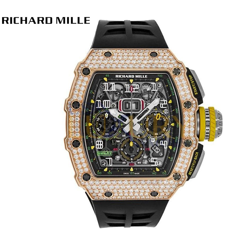 R&M RM 11-03 Flyback Chronograph Diamond Set Rose Gold - DiscoversMarket