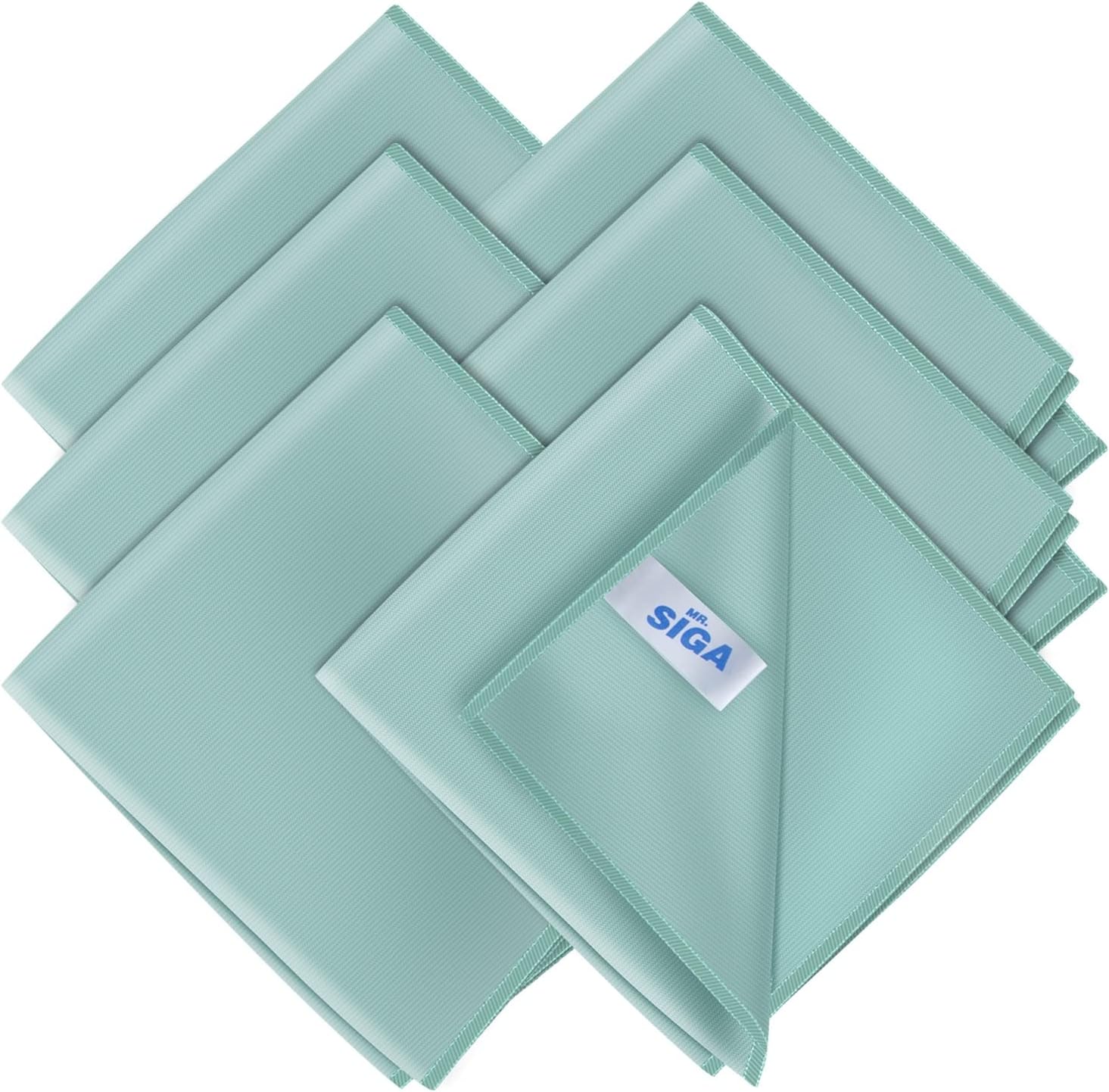 MR.SIGA Ultra Fine Microfiber Cloths for Glass, Pack of 12, 35 x 40cm 13.7 x 15.7