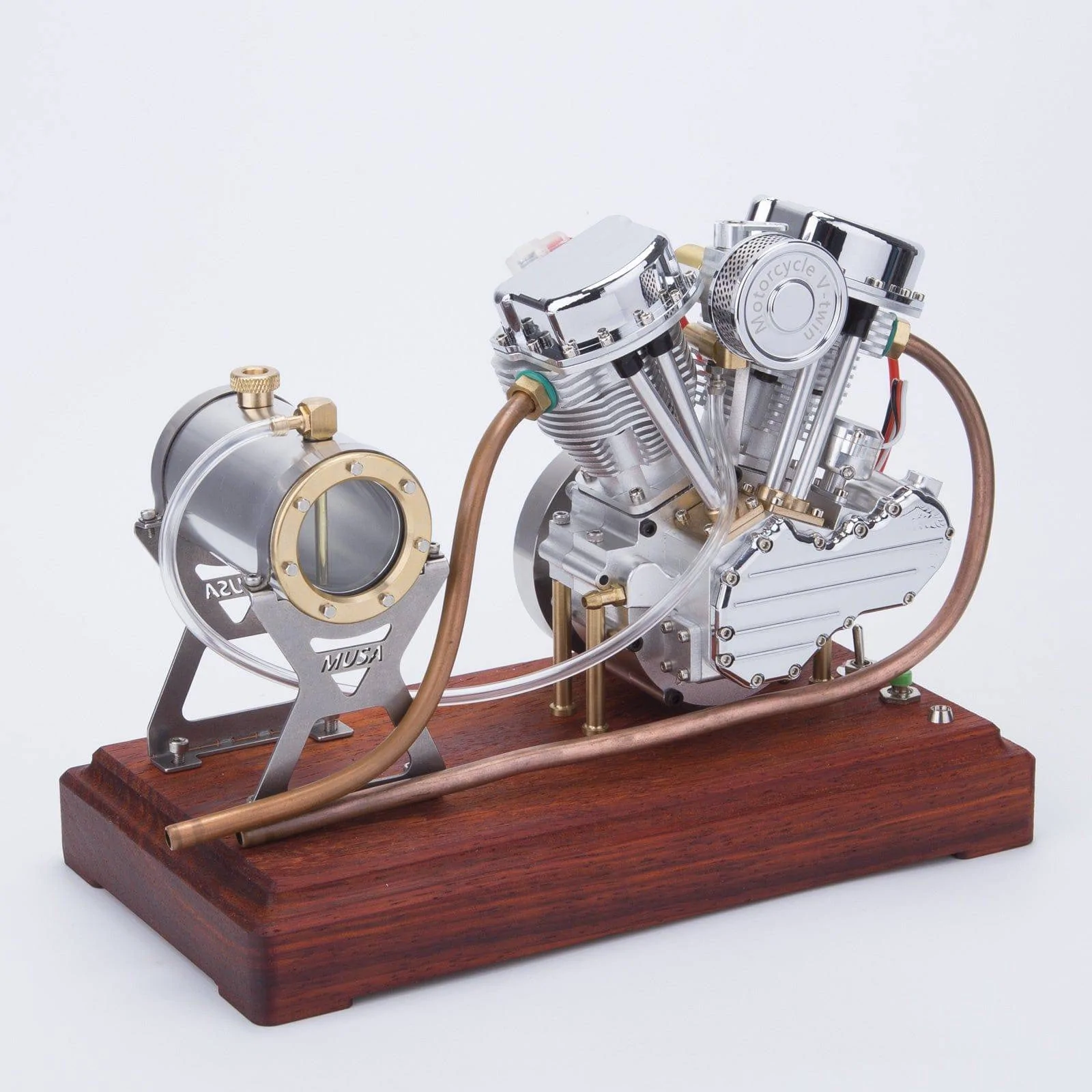 CISON FG-VT9 9cc V2 Two-Cylinder Four-Stroke Air-cooling Gasoline Motorcycle Engine with Base Air Filter Set