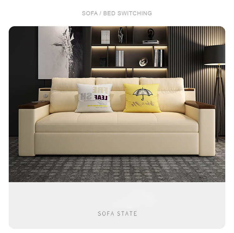 Space-saving Multi-purpose living Room Furniture Modern fabric folding sofa bed