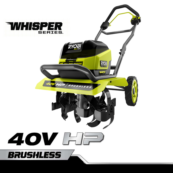 40V HP BRUSHLESS WHISPER SERIES 16 FRONT TINE TILLER