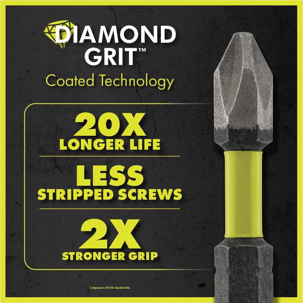 22 PC. 1 Diamond Grit Impact Drive Bits