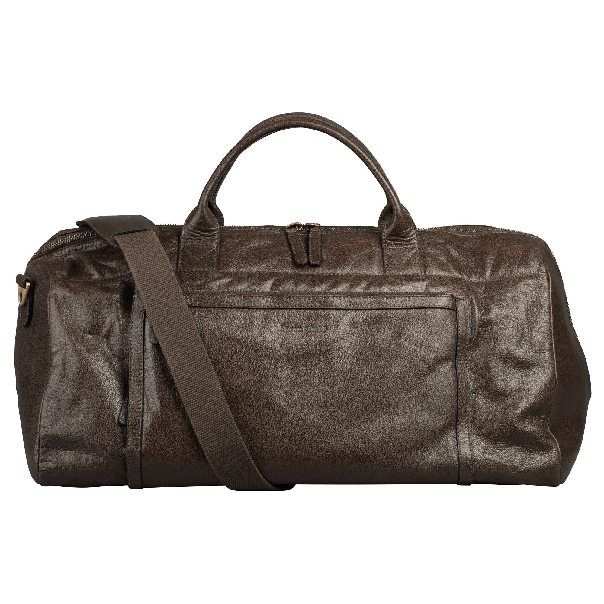 Robust och praktisk Weekendbag i skinn
