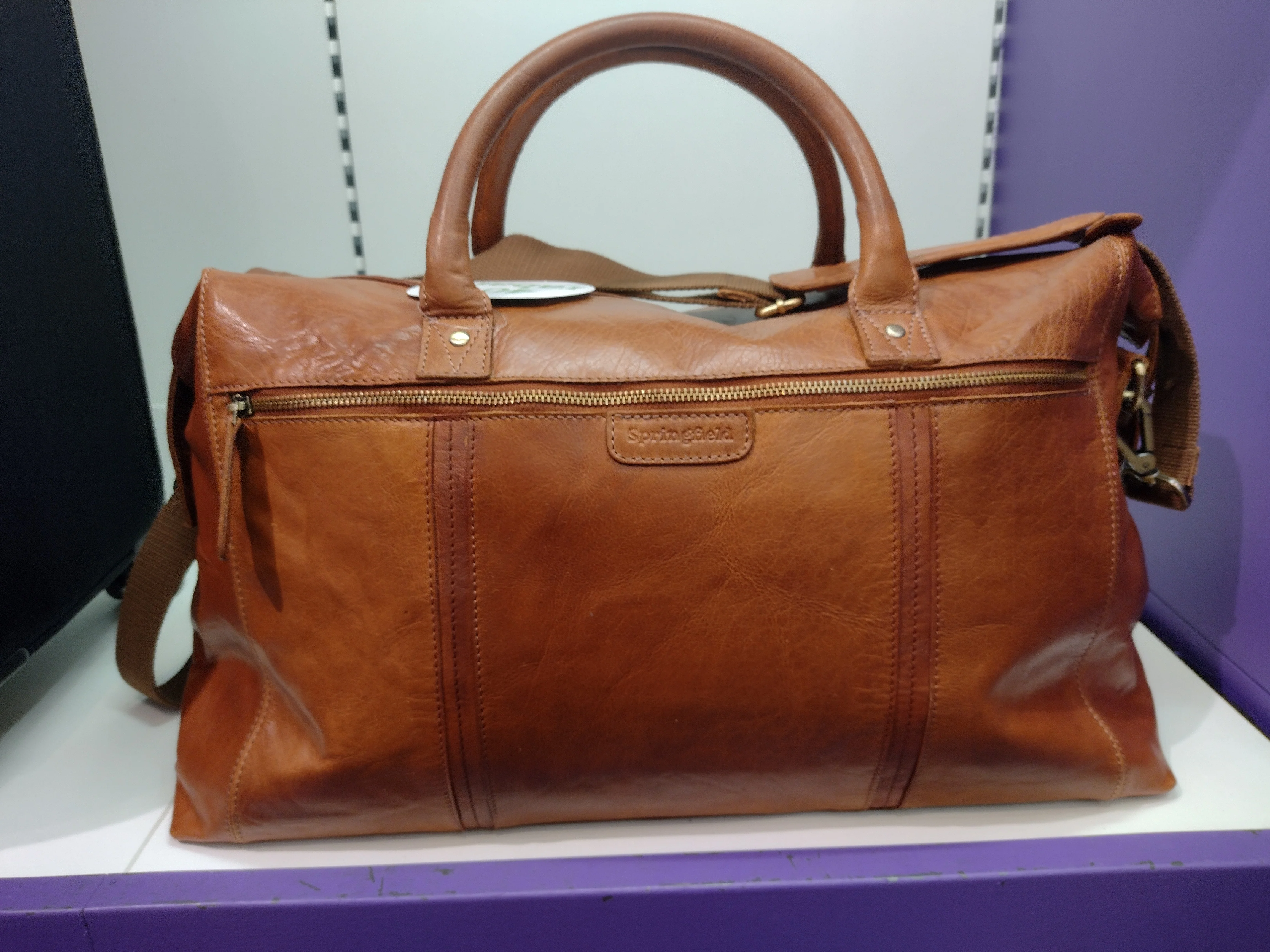 Klassisk Weekendbag i Äkta Skinn