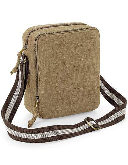 Vintage Canvas Mini Reporterväska