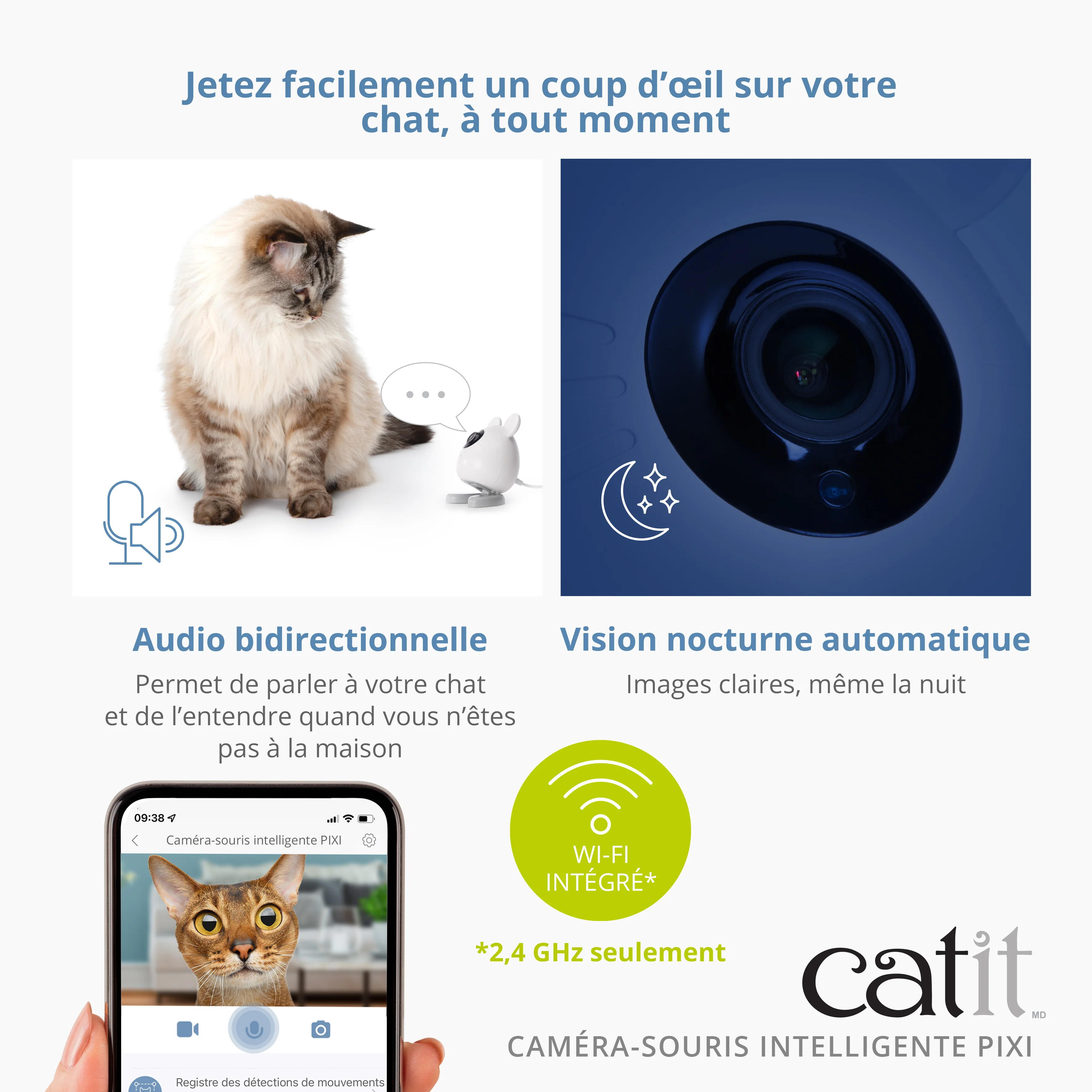 Caméra-souris intelligente PIXI