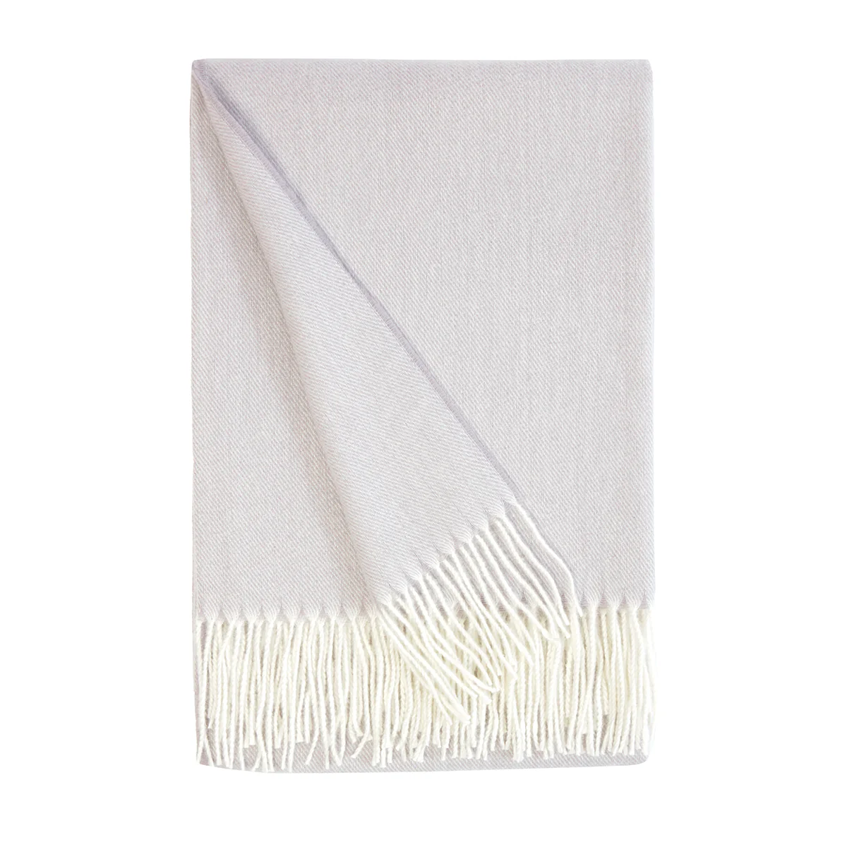 Amara Grey Herringbone Throw (130cm x 180cm)