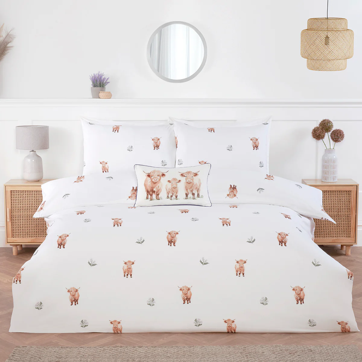 Hattie Highland Cow Duvet Set